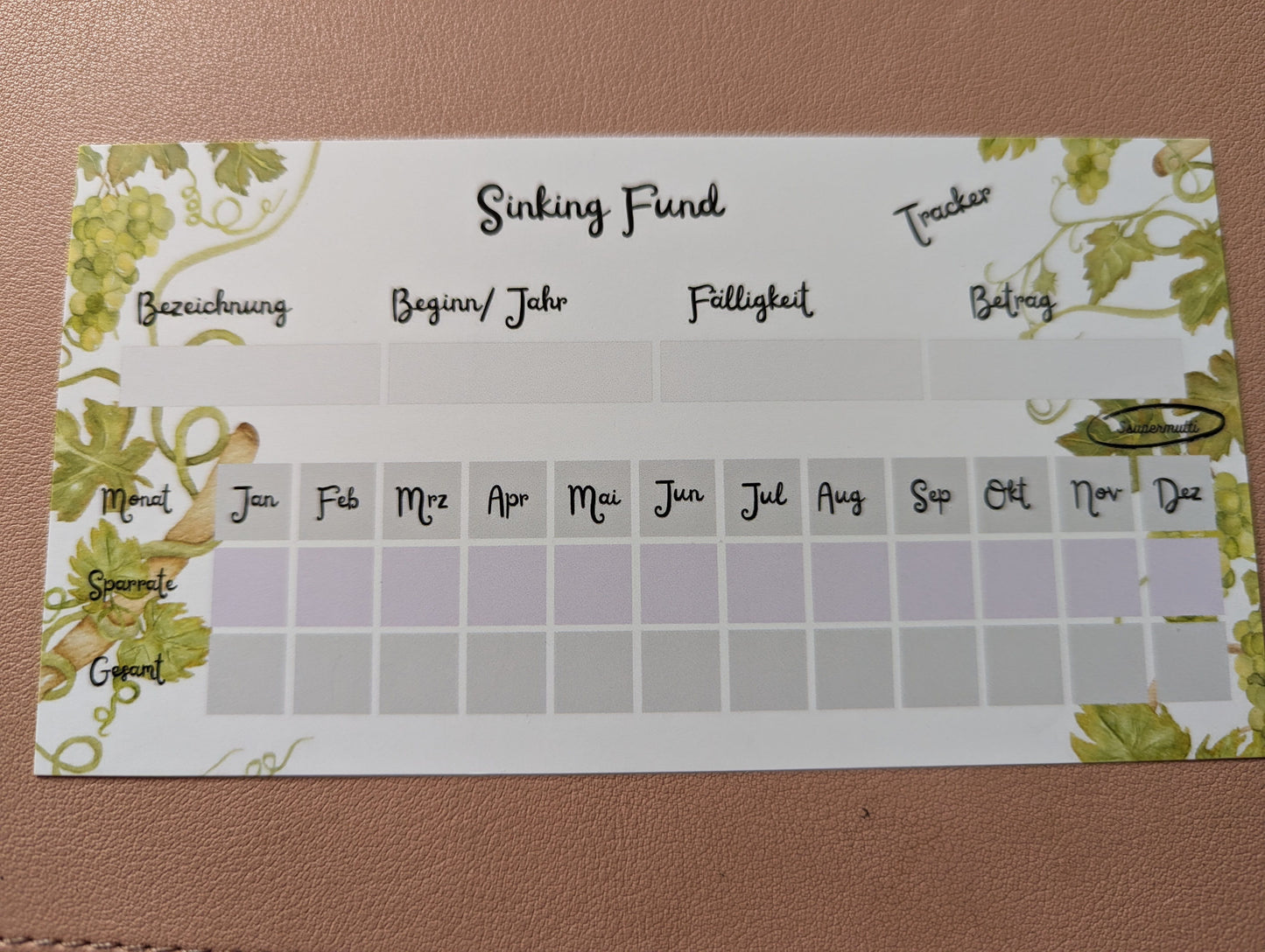 Sinking Fund Weinreben