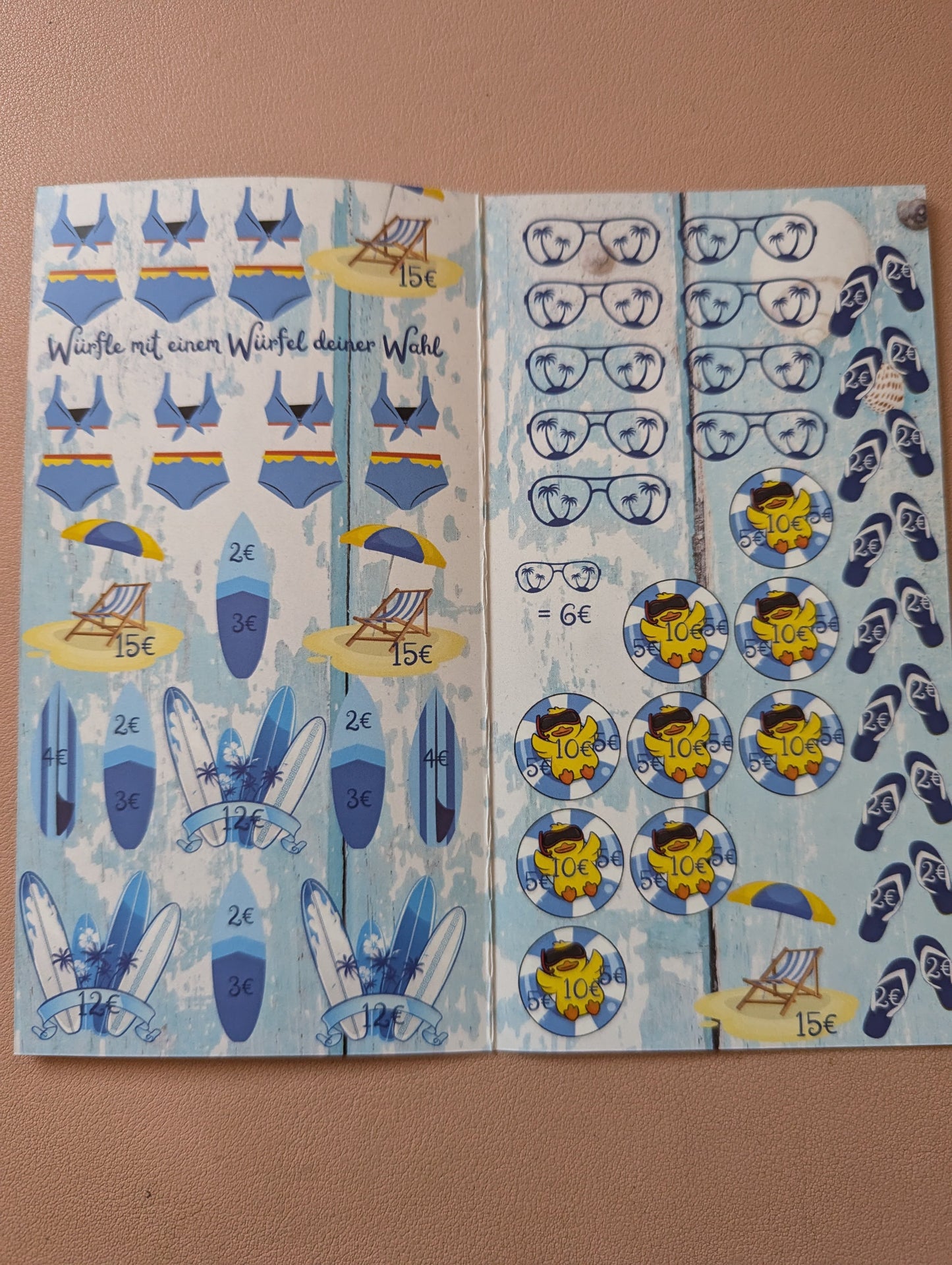 Klappkarte Strandtag big