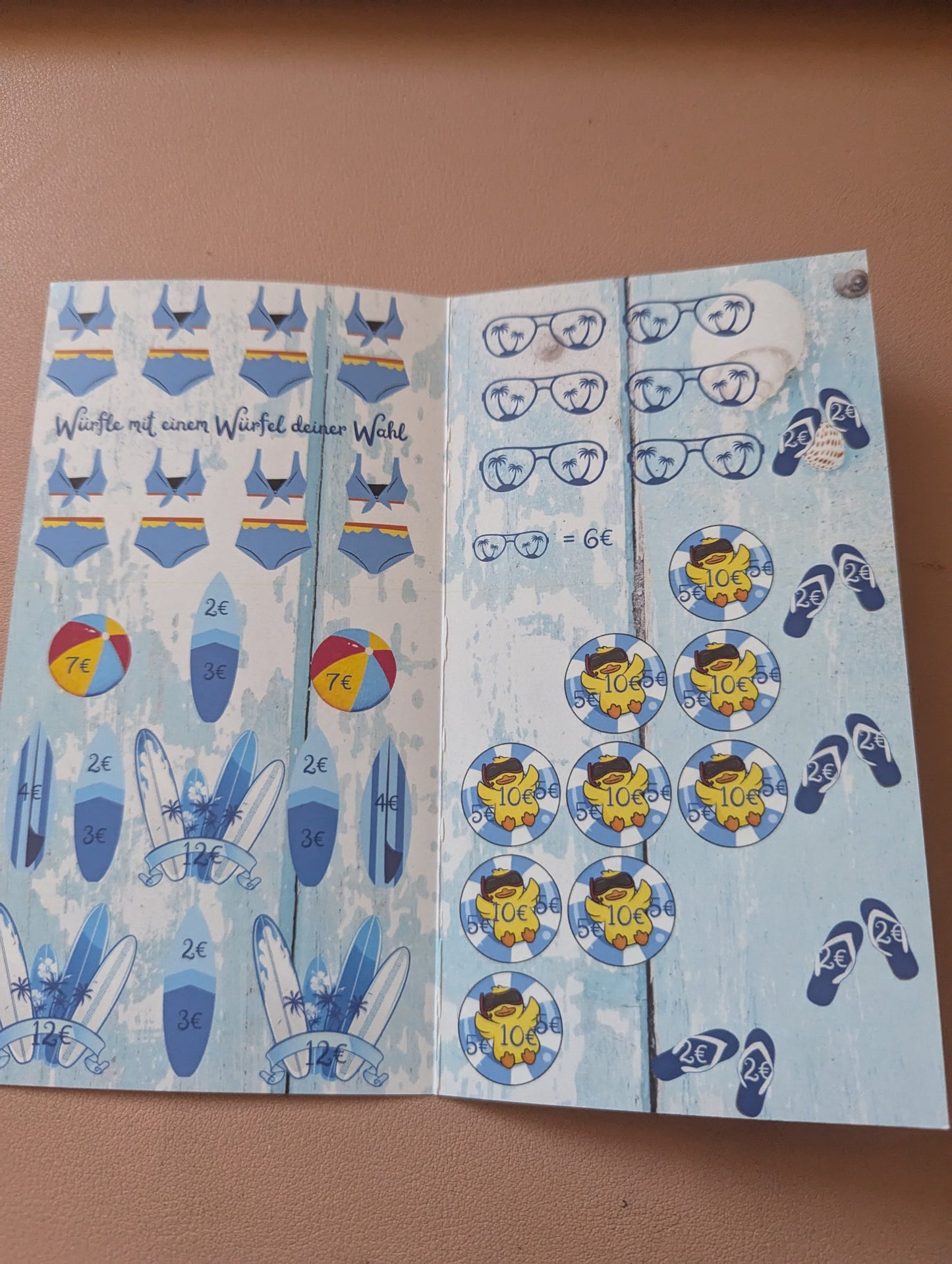 Klappkarte Strandtag small