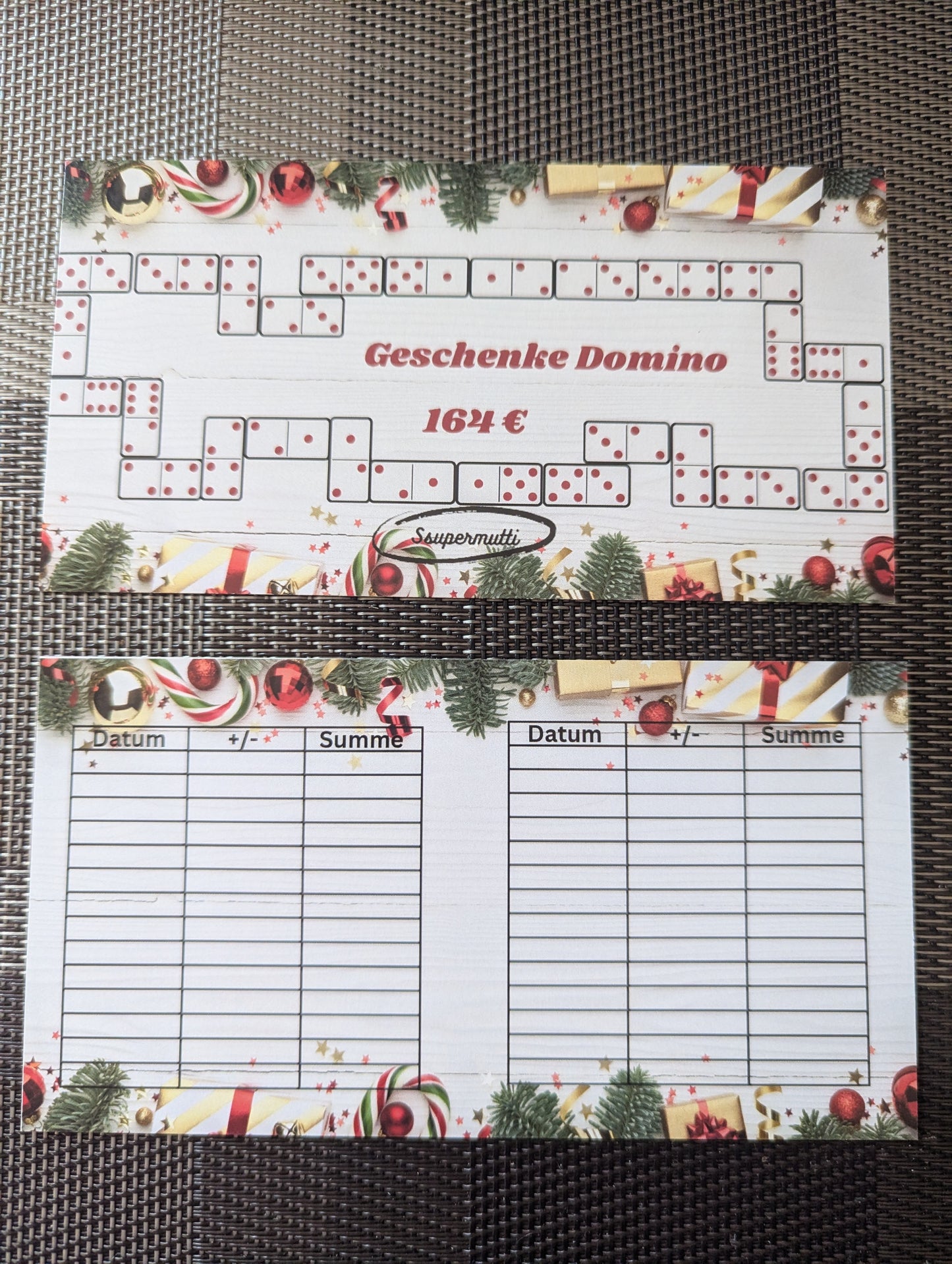Geschenke Domino