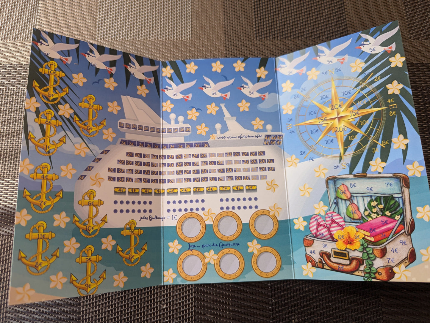 Klappkarte 3er Kreuzfahrt