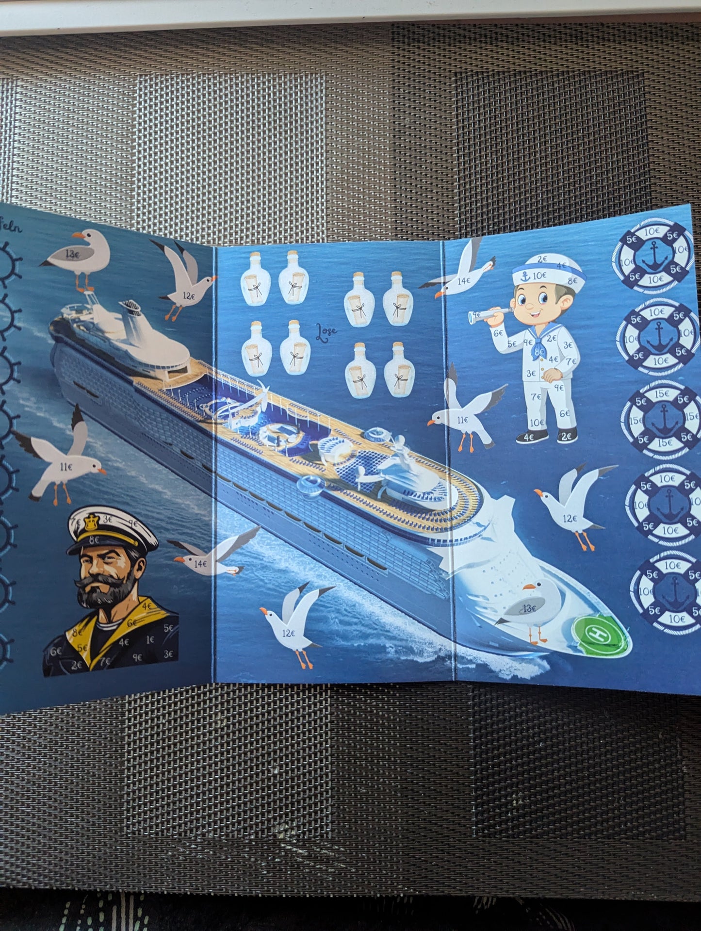 Klappkarte 3er Schiffsreise
