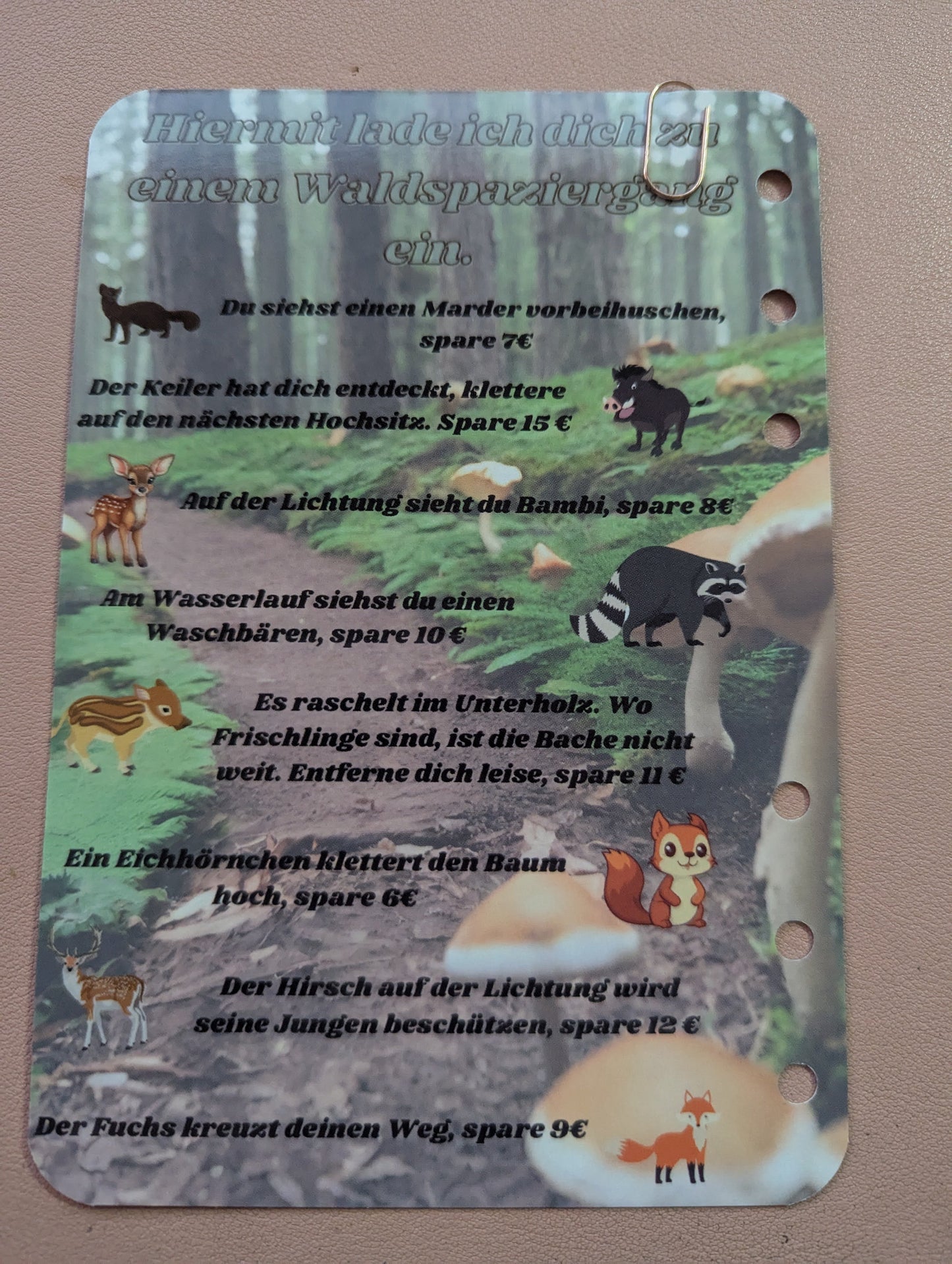 Sparspiel Waldspaziergang