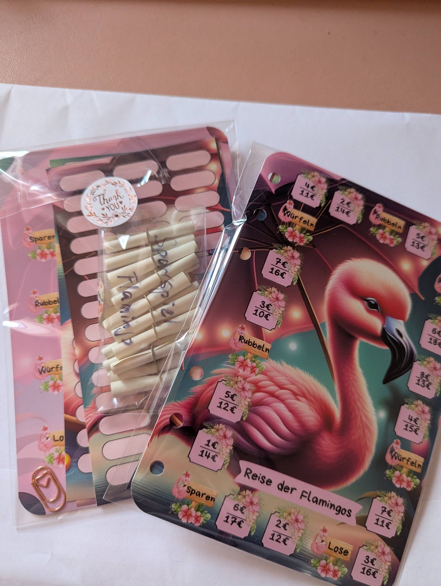 Sparspiel Reise der Flamingos