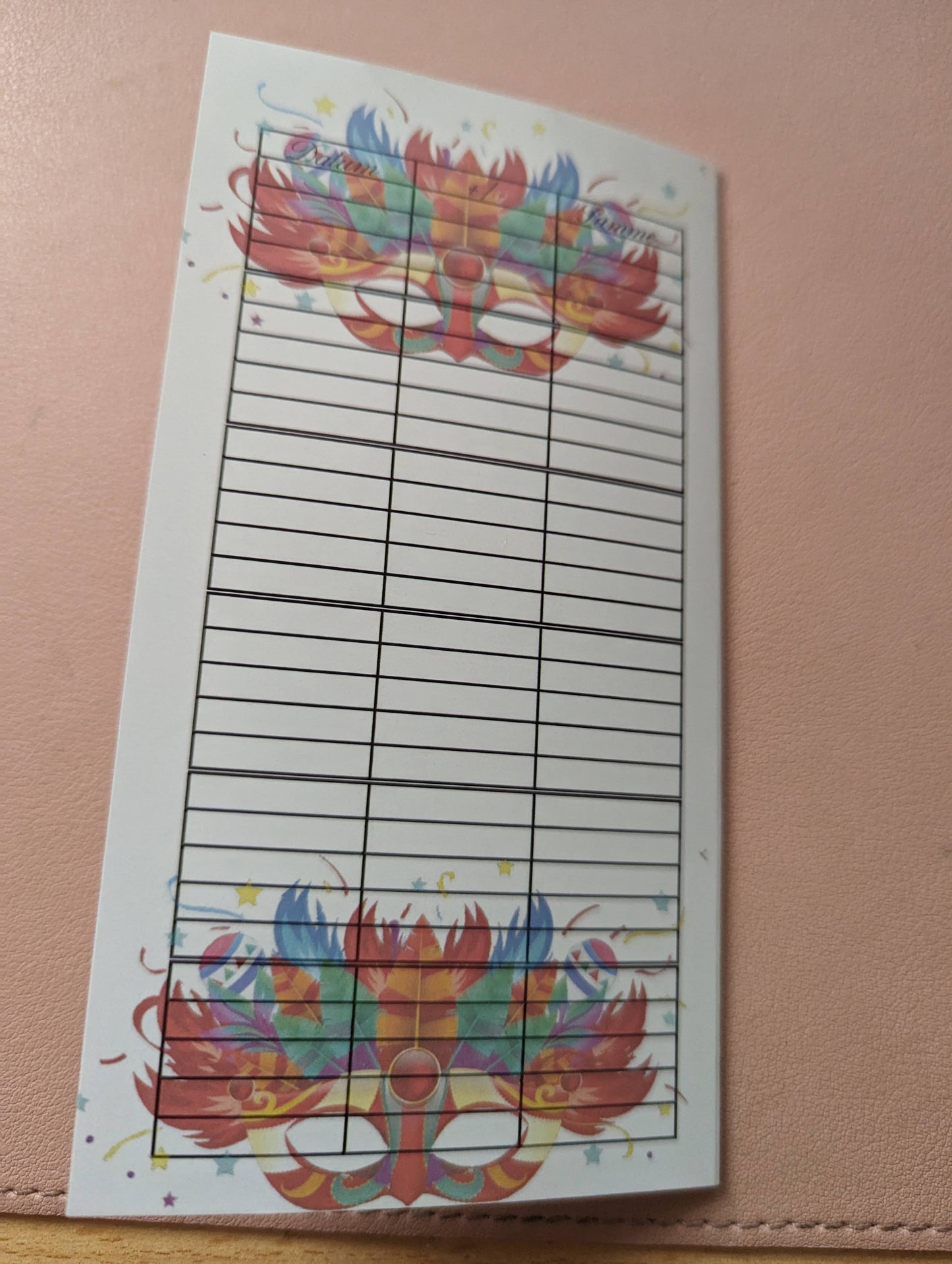 Klappkarte Carnaval