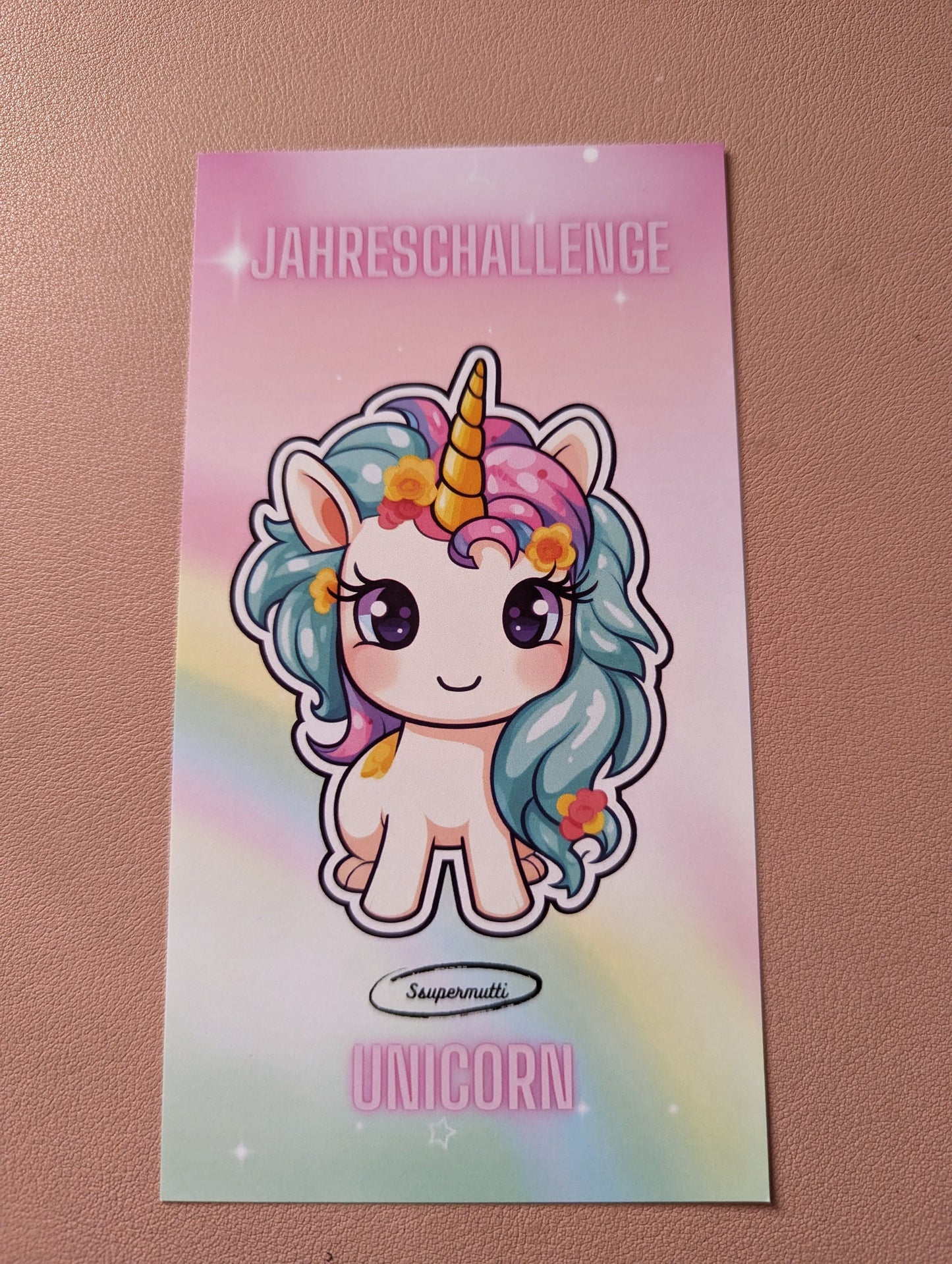 Mini - Jahreschallenge Unicorn