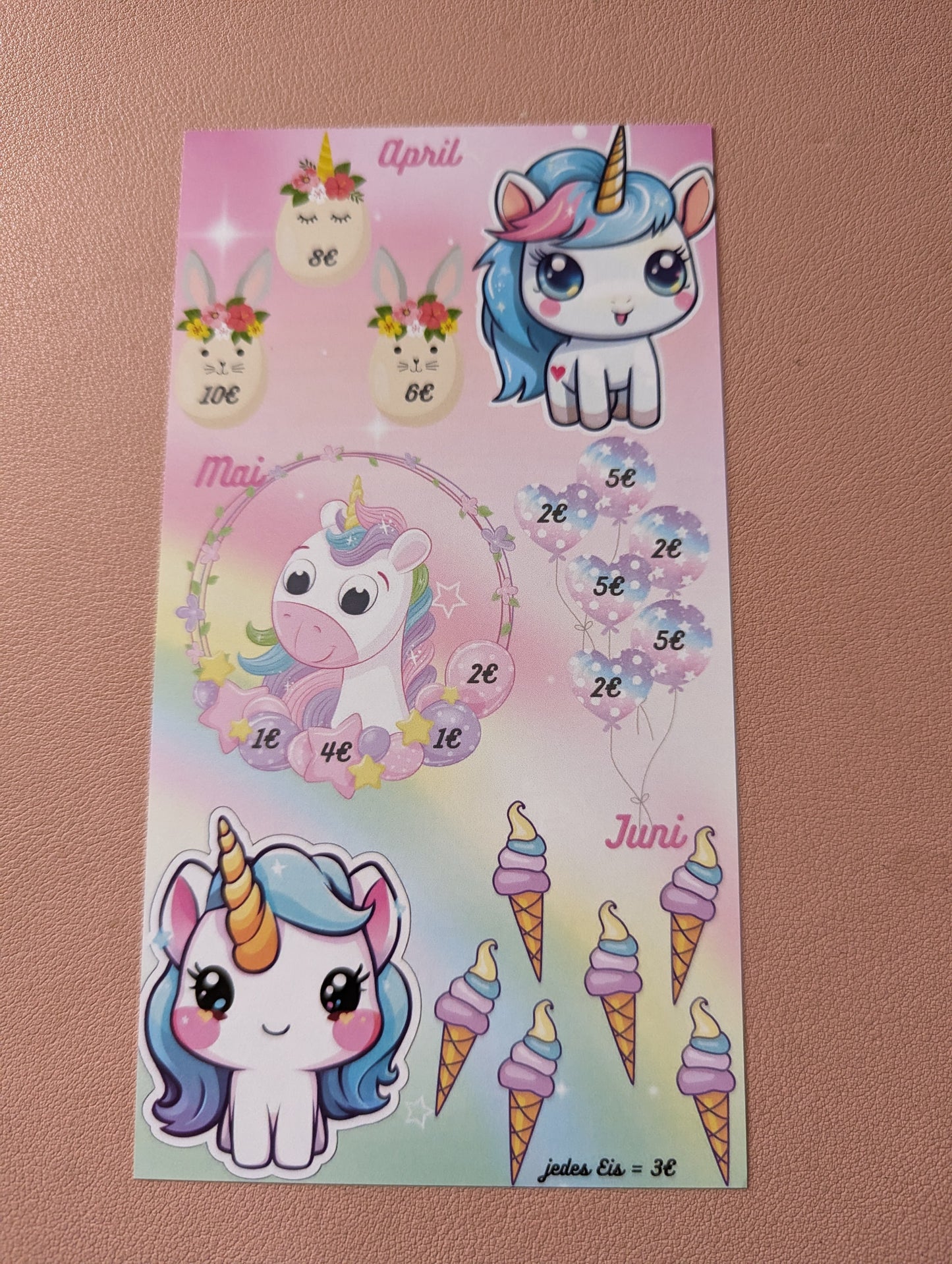 Mini - Jahreschallenge Unicorn
