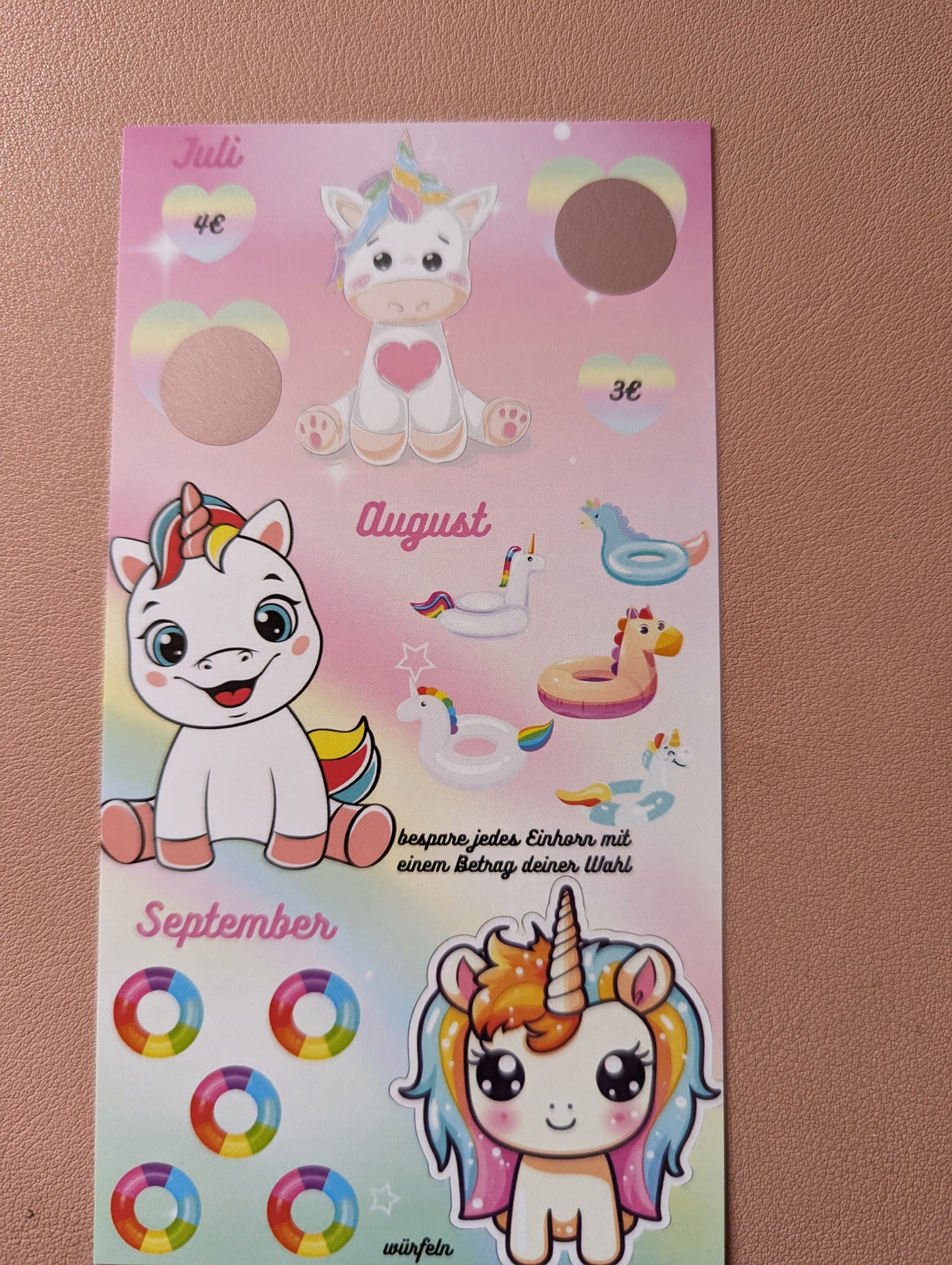 Mini - Jahreschallenge Unicorn
