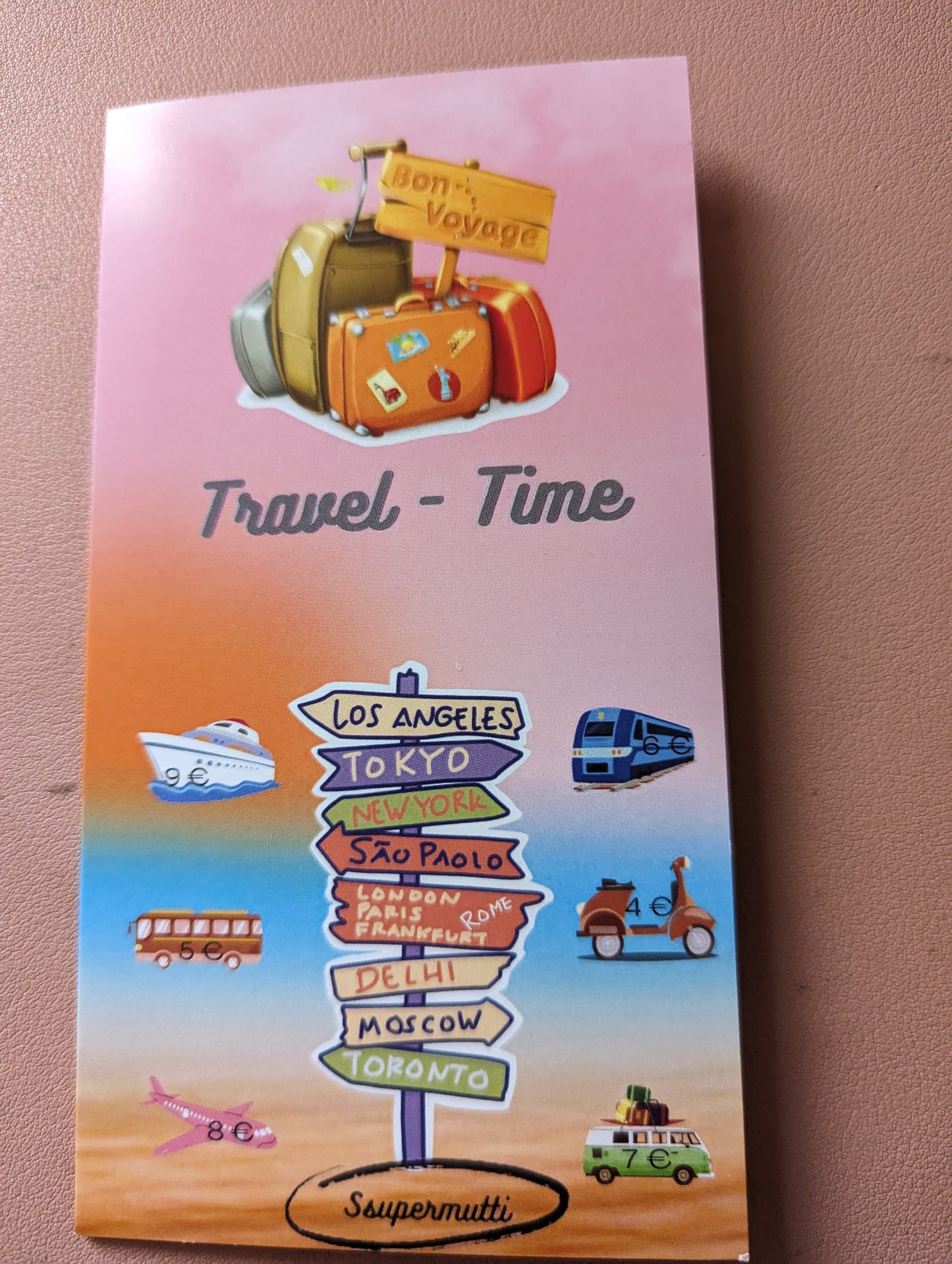 Klappkarte Travel Time