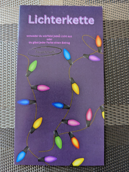 Klappkarte Lichterkette