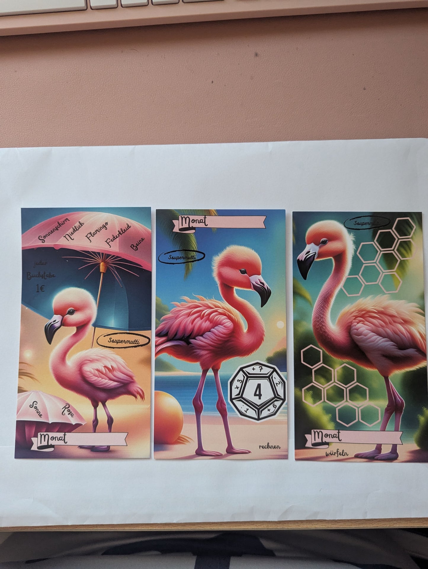 Jahreschallenge Flamingo