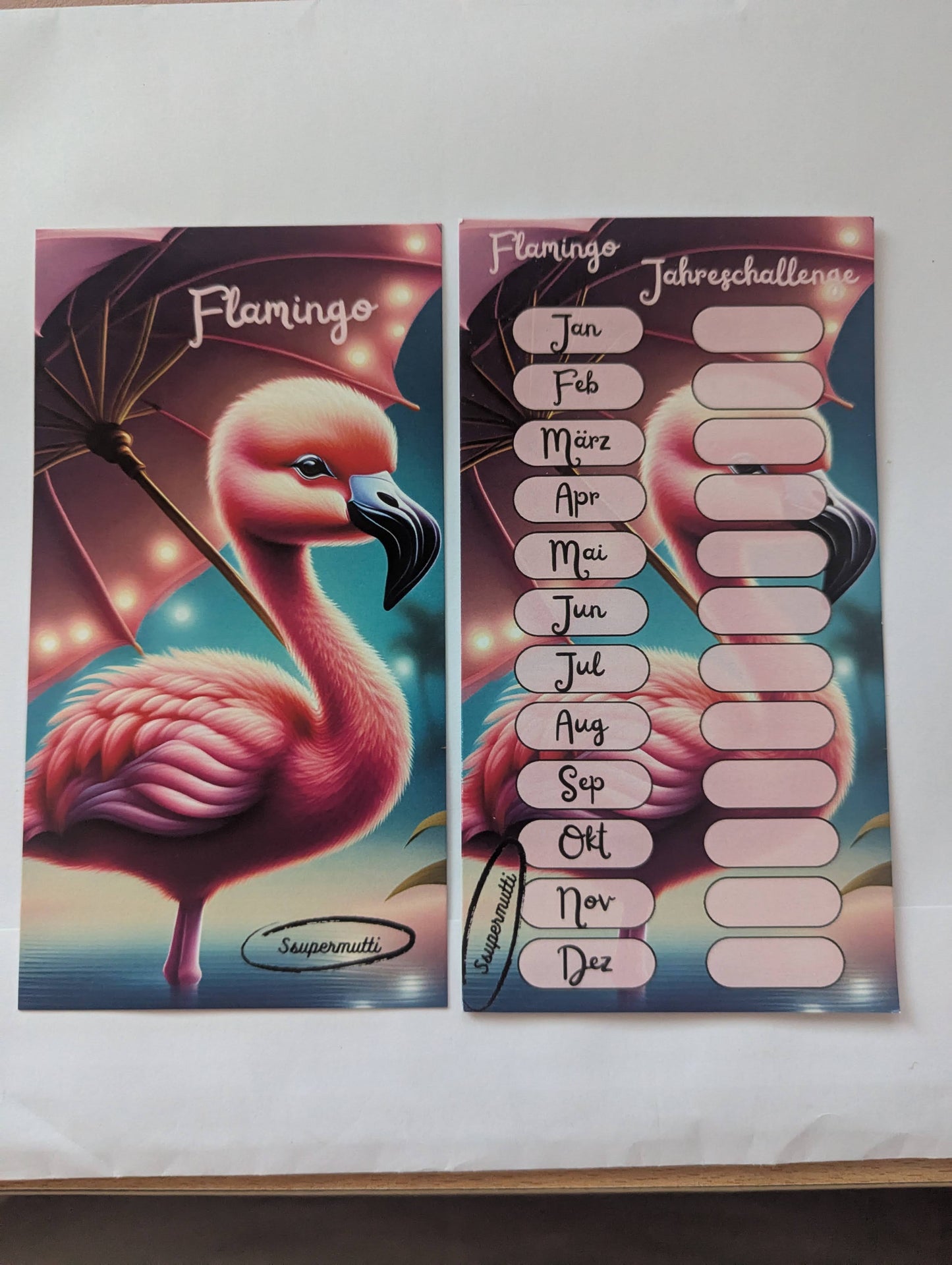 Jahreschallenge Flamingo
