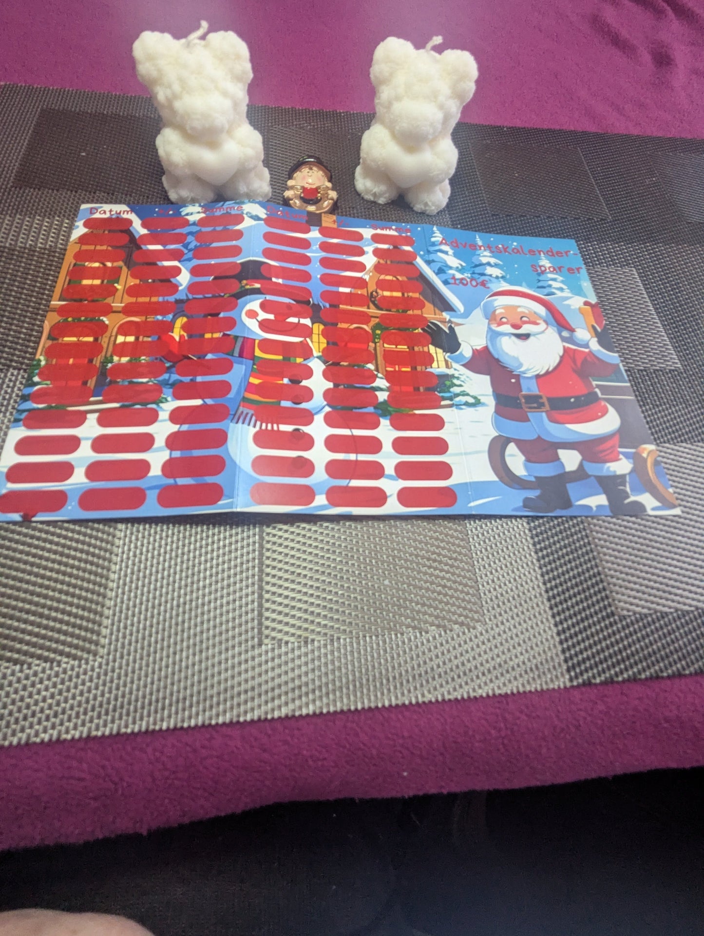 Klappkarte 3er Adventskalendersparer