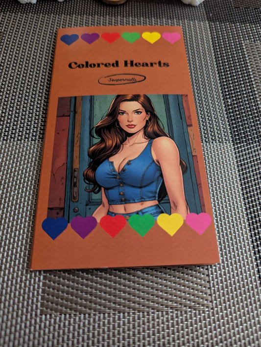 Klappkarte Colored Hearts
