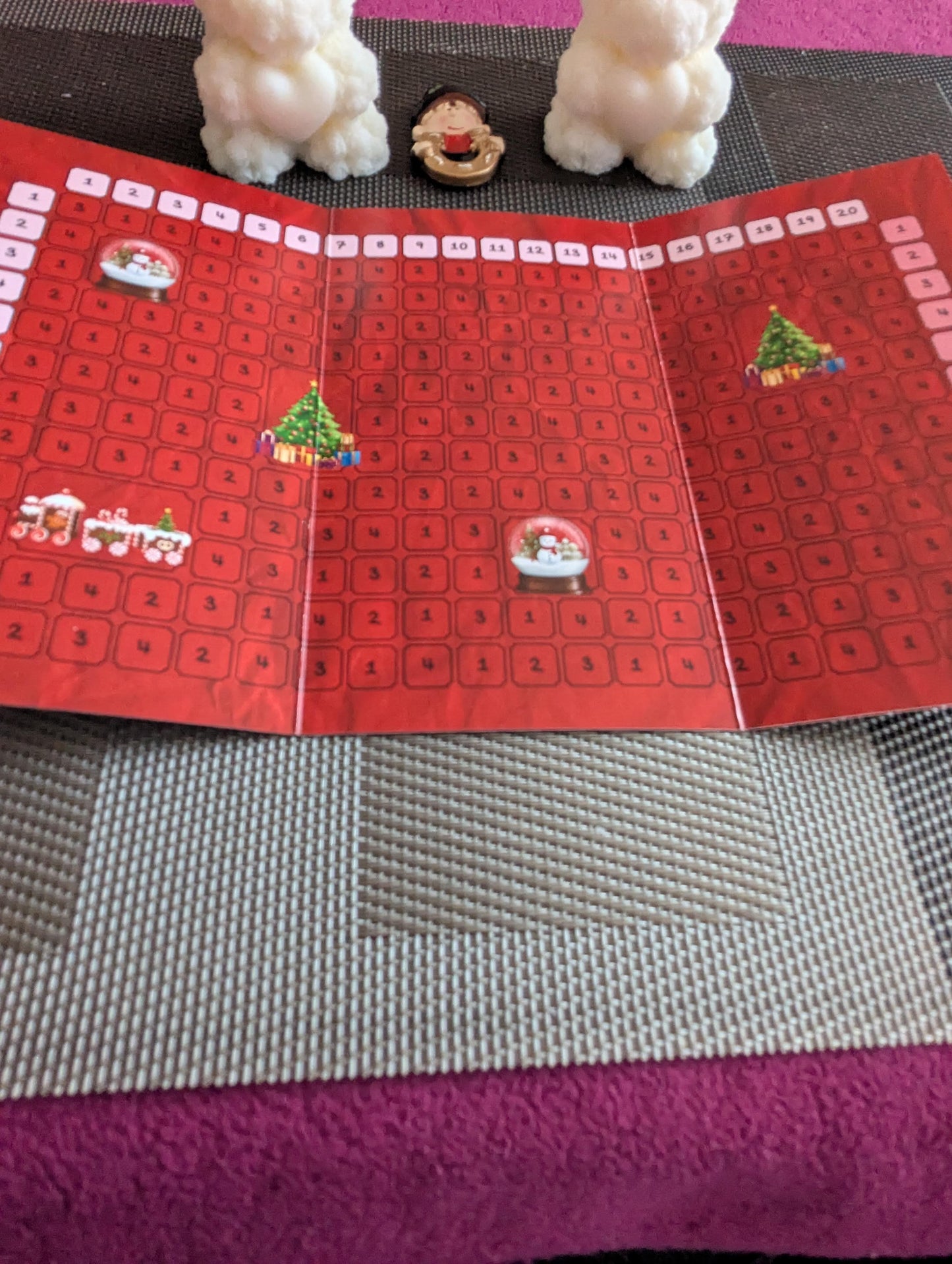 Klappkarte 3er Weihnachts - Bingo