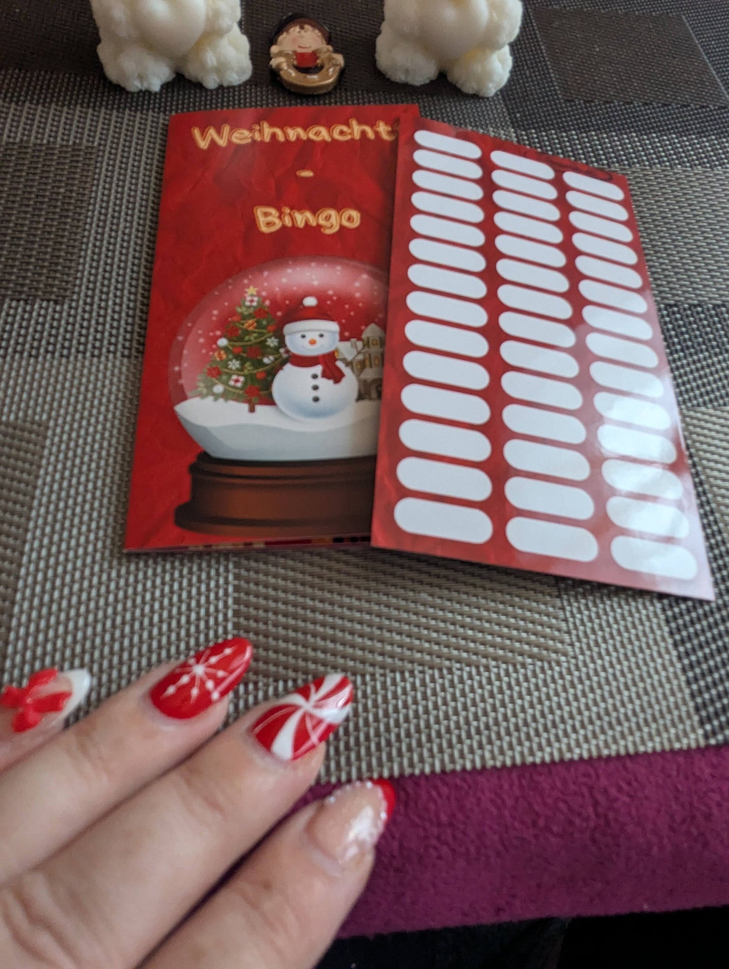 Klappkarte 3er Weihnachts - Bingo